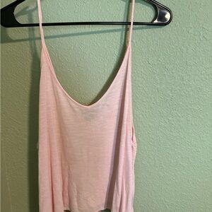 Chic Light Pink Spaghetti Strap Tank Top